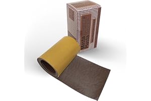 MastaPlasta Original Self-Adhesive Leather Repair Patch - Mid-Brown 150cm x 10cm (60 x 4in). Your Quick and Easy All-in-One Upholstery-Quality Leather Repair Kit for Sofas, Car Seats, Bags & DIY