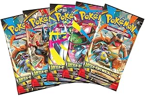 Pokemon Mega Entwicklungen 5 Booster Packs - Deutsch NEU & OVP und BB-Toy-Trades-Toploader