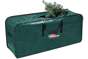 SHareconn Avanzado Duradera Impermeable Bolsa de Almacenamiento para árbol de Navidad, Árbol de Navidad Artificial hasta 7,5 Ft Organizador (Un-Assembled), y Otras Decoraciones navideñas, Verde