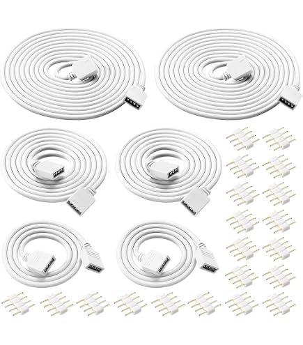 Cavo Prolunga LED RGBW Lumonic 1m 5 Pin – Connettori Femmina/maschio 16x6mm Per Strisce LED