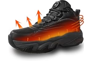 TO.DREAM Scarpe sportive riscaldate ricaricabili tramite USB per uomo e donna, Scaldapiedi elettrico 3 impostazioni di temperatura, Scarponi da sci per viaggi invernali e alpinism