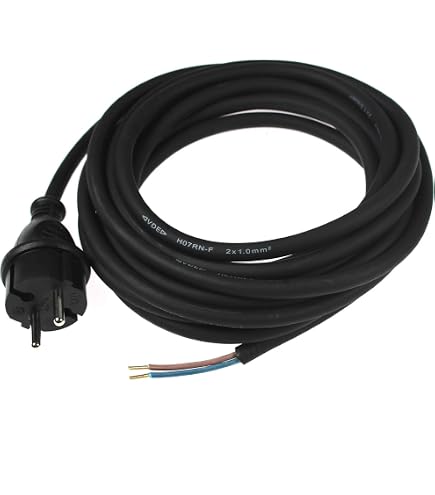 Debflex Stecker Doppelt Wasserdicht – 2P+T 16A, Schwarz, Mit Klappdeckel (IP44)