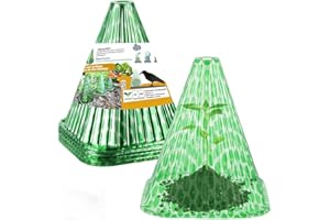 VDYXEW Garden Cloches, Pack of 20 Reusable Plant Bell Covers, Bell Jar Cloches for Protection Against Sun, Frost, Snails etc. (22 x 19.5 cm)