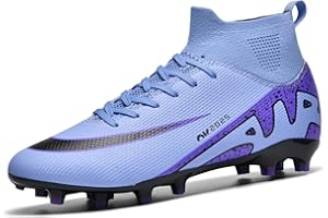 BLBK Football Boots Mens Professional Football Boots Unisex Outdoor Kids high Tops Suitable for Artificial Turf AG Competition Training Shoes