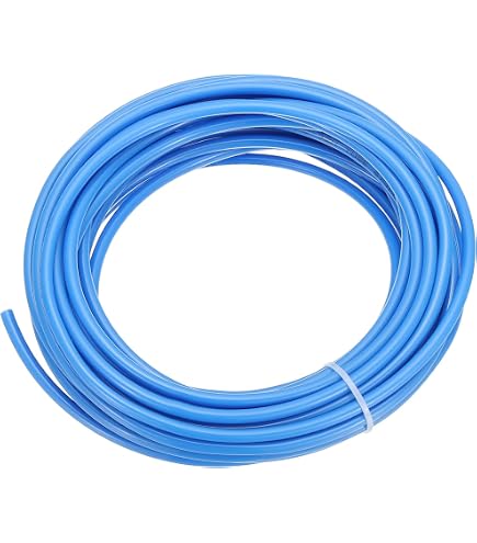 10m Tuyau Pneumatique PU Bleu 8x5mm - 16 Connecteurs Pneumatiques - Kit Air Comprimé Pour Outils/Usines