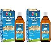 Nutraxin Kids Multivitamin Mineral Şurup 150 ml &ndash; 17 Vitamin ve Mineral, L-Arjinin, Kara M&uuml;rver, Beta Glukan, &Ccedil;ocuklar İ&ccedil;in B