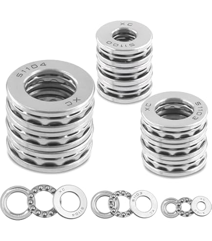 FAG 51101 Grooved Race Thrust Bearing, Single Row, Open, 90° Contact Angle, Steel Cage, Metric, 12mm ID, 26mm OD, 9mm Width, 9000rpm Maximum Rotational Speed, 3450lbf Static Load Capacity, 2320lbf Dynamic Load