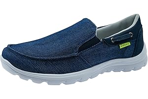 ChayChax Zapatos de Lona para Hombre Cómodo Mocasines Ligero Transpirable Náuticos Slip On Zapatillas de Deporte
