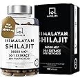 Pure Himalayan Shilajit - 36,000mg - 30:1 Extract Ratio - 90 Pure Shilajit Capsules for Men- with 50% Fulvic Acid - More Convenient Than Resin - Rich in Trace Minerals
