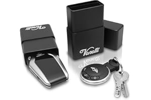 VONETTI Alpha Shield 10 cm Premium Keyless Go Boîte Protection Boîte à clés de voiture RFID Blocker Coque en aluminium - Car Key Coffre-fort - étui de sécurité - cage de faraday