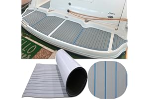 Hzkaicun Imitación de Teca Sintetica Barco Espuma EVA Suelo para Barcos 240x112/90/55/41cm Autoadhesiva Estera Antideslizante Alfombras Marino Motora RV Yate Kayak de Pesca Hoja de Cubierta Piscina