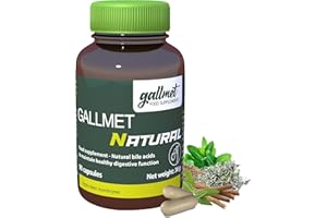 GALLMET Natural 90x Ox Bile 125mg Bile Salt Naturally Support After Gallstones Gallbladder Digestive Problems Fat Digestion - Ox Bile Capsules 125 mg per Capsule - from UK
