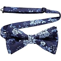 Nœud Papillon Bleu Navy à Pois Blancs - Prénoué, Ajustable, Clip, Pour Look Chic Et Décontracté