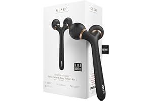 GESKE | Rouleau sonique visage et corps SmartAppGuided™ | 4 in 1 | Dermaroller | Appareil visage et corps | Rouleau dermique | Rouleau facial professionnel | Raffermit et redessine corps et visage