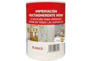 U URSAN Imprimacion Multiadherente al Agua para Ceramica, Cristal, Galvanizado, Madera, Metal, Plástico, PVC de Color Blanco - 750 Ml