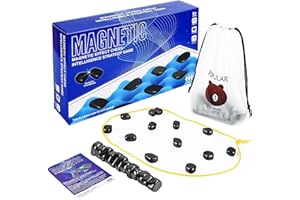 SUPRROW Schachbrett Magnetisch, Schach Magnetisch, Magnetisches Schachspiel, Kampfschach Magnetisch, Magnetisches Kinderschachspielzeug, Puzzle Checkers Spiel für Familientreffen (Seil)