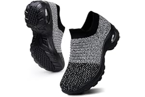 HKR Basket Femme Chaussure de Sport Running Marche Travail Casual Tennis Air Course Fitness Gym Jogging Outdoor Sneakers