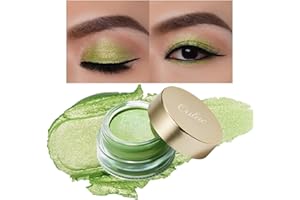 Oulac Sombras de Ojos Verde | Altamente Pigmentada | Resistente al Agua y de Larga Duración | Maquillaje de Ojos con Brillo Metálico | Vegano y Libre de Crueldad | 12g (15) Melon Sour
