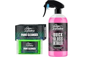 Car Clay Bar Kit, Fine Grade Claybar Block & Detail Lube Spray, Auto Detailing - Pure Definition (1000ml + 100g clay bar)