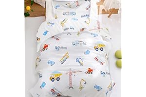 KEAYOO Kinderbettwäsche 100x135 Baumwolle Bettwäsche für Baby Kinder Mädchen Junge mit Reißverschluss (Bunt, 100x135cm+40x60cm 2teilig)