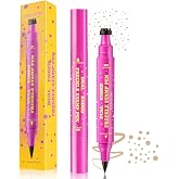 LOPHE Freckle Pen Pen, Double Ended Freckle Pen, Freckles Pencil with Stamp and Fake Freckle Pen 2 in 1 Natural Freckle Makeu