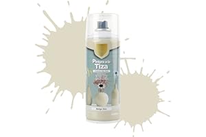 Etrexonline Pintura en Spray Ultra Mate a la Tiza, Chalk Paint Spray, Ideal para Metal,Madera y Cerámica, Acabado de Estilo Vintage - Colores Beige Lino (400ml, 1 Unidad)