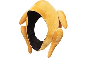 REDSTAR FANCY DRESS Stuffed Christmas Turkey Hat Novelty Christmas Hats for Adults - Full Face Stuffed Xmas Turkey Silly Novelty Xmas Headwear - Adult Festive Fancy Dress Accessory