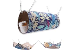 QeeHeng Letto per amaca per criceto, scoiattolo, cincillà, per giocare a riposo, fresco e morbido furetto appeso gabbia accessori