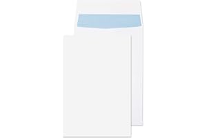 Blake Purely Packaging C4 324 x 229 x 25 mm 140 gsm Gusset Pocket Peel & Seal Envelopes (9000) White - Pack of 125