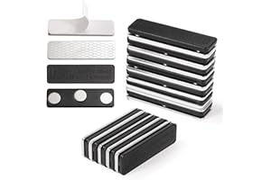 PEUTIER 12 Pares Cortinas con Cierre magnético, Accesorio para persiana Opaca para Persianas Imanes para Cortinas con Adhesivo Clips Magnéticos para Cortina para Cortinas Opacas