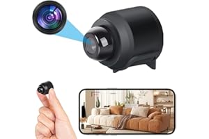 LIVERO Mini Spy WiFi Camera 1080P HD Night Vision Included Motion Detection Remote Monitoring 160° Wide Angle Micro Baby Monitor for Home Office Store Warehouse.