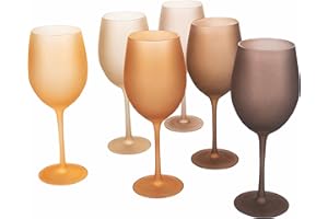Villa d’Este Home Tivoli Happy Hour Chocolate Set 6 calici frosted in vetro 550 ml
