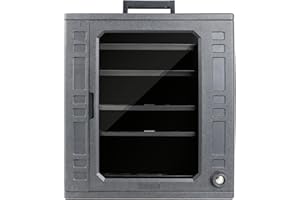 Jucoci Miniaturowe Etui do Przechowywania Miniatur Walizka Transportowa (Duży Rozmiar ze Światłem)