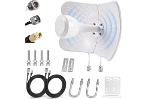 Utomhusantenn med dubbla band Gain 22dBi 600-6000MHz ultrabred band