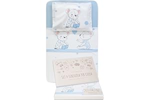 GOYSILA Set 4 pezzi Lenzuola Cotone 100% Compatibili Chicco Next2Me Oeko-Tex Materasso Completo Culla Cosleeping Lenzuolini Angoli Lettino Neonato Bambino Dream Cullami Kinderkraft Azzurri