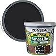 Ronseal One Coat Fence Life Tudor Black Oak, 5 Litre