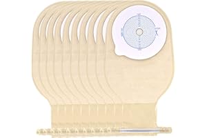 GEYIWSSXY One Piece Ostomy Bag, Drainable Pouches Colostomy Ostomy Care Bag Incontinence Bags for Ileostomy Care Supplies, Cut to Fit 20-65MM(Pack of 10)