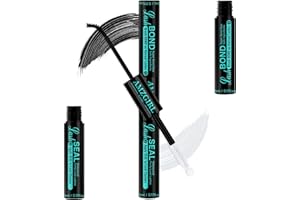 AMZGIRL LASH Lash Bond and Seal House of Lash Clusters klej ścienny do rzęs, 10 ml, długotrwały 72 godziny, czarny klej do rzęs + pieczęć do rzęs 2 w 1 DIY