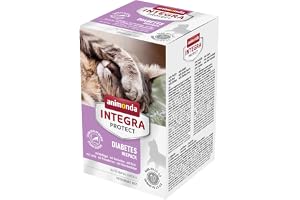 animonda Integra Protect Våtfoder katt, Integra Protect Adult Diabetes kattmat våt för vuxna katter, blandad förpackning, 6 x