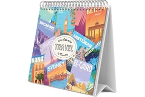 Grupo Erik: Calendario 2026 da Scrivania Viaggio | Calendario da Tavolo 2026, Planner 2026 - Mensile da Tavolo