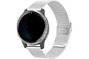 YOOSIDE Pasek do zegarka Garmin Venu 2 Plus/Venu Sq/Vivoactive 5 / Vivomove 3, metalowa siatka ze stali nierdzewnej, 20 mm, szybkie odpinanie, pasek na nadgarstek do Vivoactive 3, Forerunner 245/158