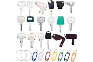 CARNFORTH Ignition Starter Plant Key Set, Universal Plant Dumper Machine Replacement Ignition Switches Keys for Machinery Plants, Agricultural, Excavator,Trucks, Graders, Dozers, Backhoes.