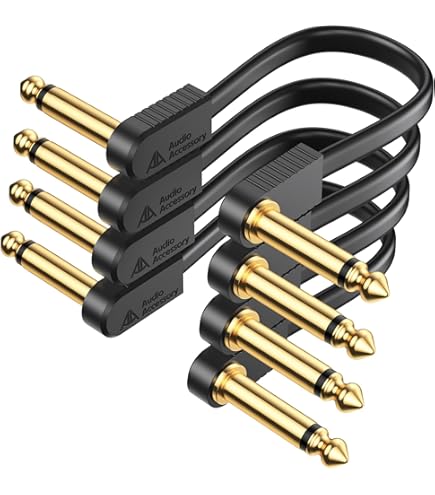 George L's Effects Kit (Black Cable, Nickle Right Angle Plugs