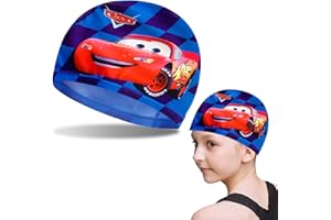 UHDS Cuffia Piscina Bambino, Cuffie Piscina Bambini, Cuffia da Nuoto Unisex, Cuffia da Nuoto da Cartone Animato per Studenti per Bambini