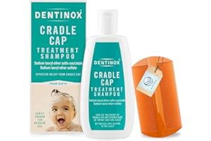 AVATOPIA Dentinx Cradle Cap Shampoo 125ml with Nit Comb – Cradle Cap Treatment for Baby – Gentle Baby Bathing Products – Shampoo For Babies & Kids Bathing Care
