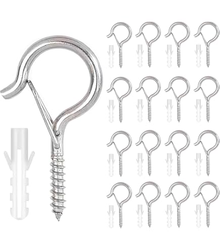 30 Ganci A Soffitto In Metallo - Con Fibbia Di Sicurezza, Per Piante, Lampade, Cornici - Foto 10