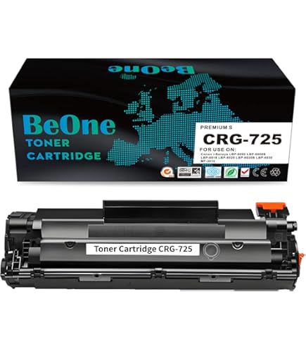 2 INK INSPIRATION® Compatible CRG 725 Laser Toner Cartridges for Canon I-Sensys LBP-6000, LBP-6000B, LBP-6018, LBP-6020, LBP-6020B, MF-3010 | 1600 Pages