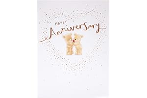 UK Greetings Kartka na rocznicę ślubu dla niego/dla niej/przyjaciela - Teddy Design