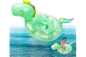 Gxhong Baby Schwimmring, Dinosaurier Kinder Schwimmring mit Schwimmsitz, Pool Float Kinder Schwimmhilfe, Schwimmsitz Kleinkinder, für Jungen Mädchen Sommer Strand Pool Party