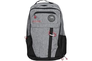 Trespass Adults Backpack Grey 35 Litre with Zipped Compartments Rocka